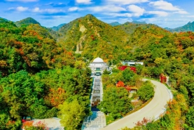 九公山长城纪念林中心全景